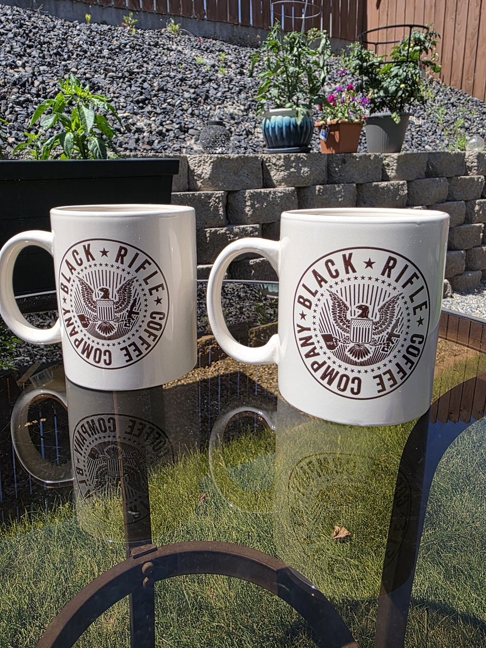 Black Rifle Coffee Co x Bass Pro Shops Logo Ceramic Mug White Gift